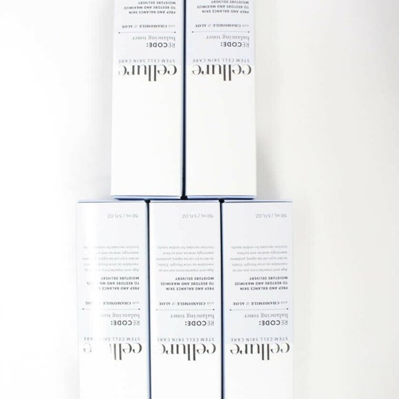Cellure Stem Cell Skin Care Recode Balancing Toner Five Piece 5 Fluid Ounce Lot - Picture 1 of 7